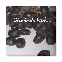 grapes, Grandma's Kitchen magnets