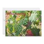 Grapes in a Vineyard Wine Tasting Invitation