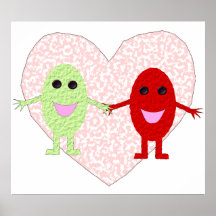 Grapes In Love Poster