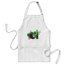 Grapes n Wine Aprons
