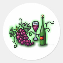 Grapes n Wine Sticker