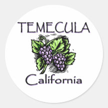 Grapes of Temecula Sticker