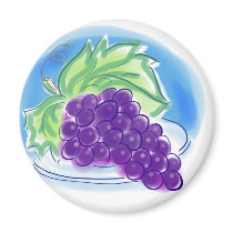 Grapes on a Plate magnets