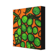 Grapes on the Vine Wrapped Canvas Stretched Canvas Print