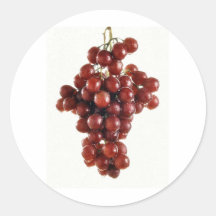 GRAPES ROUND STICKER