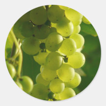 Grapes Round Stickers