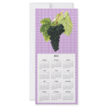 Grapes Telephone and Calender card Custom Rack Cards