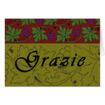Grapes Vines Grazie Card