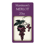 Grapes Wine Label
