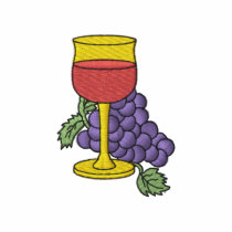 Grapes with Wine embroidered shirts by ZazzleEmbroidery Grapes with Wine embroidered shirts