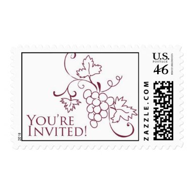 Grapevine Invitation Stamp