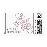 Grapevine Invitation Stamp