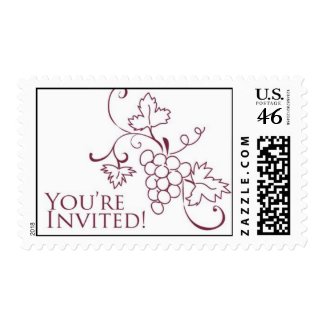 Grapevine Invitation Stamp stamp