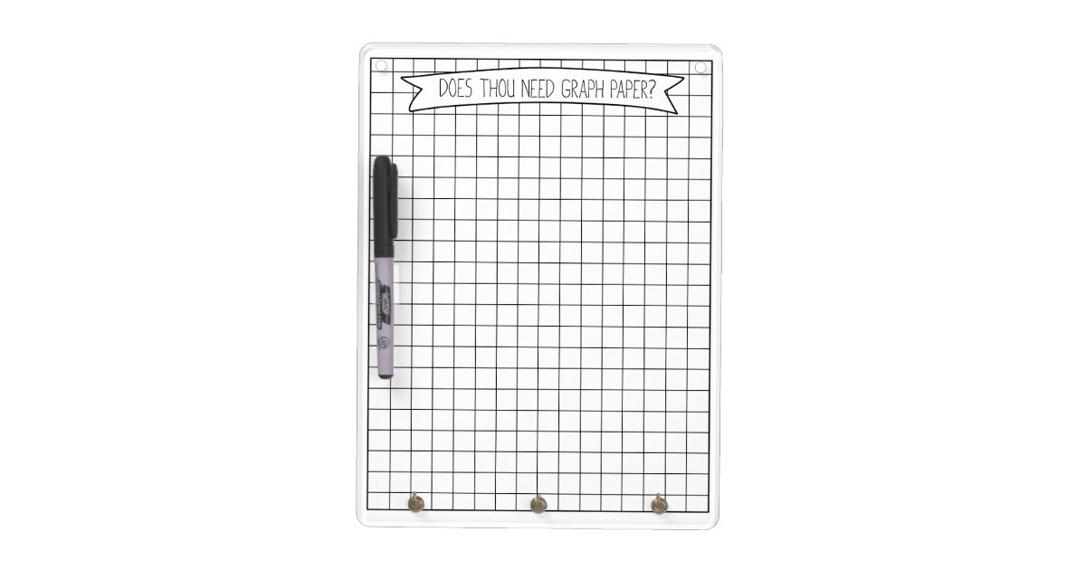 graph paper dry erase board zazzle dry erase graph paper