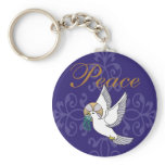 Graphic1 peace keychain