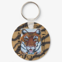 Graphic1tiger, full face key chain keychains