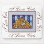 Graphic2i love cats mouse pad