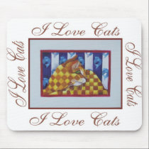 Graphic2i love cats mousepads