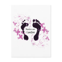 Graphic Barefoot Postcards