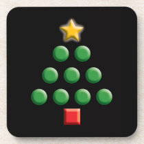 Graphic Christmas Tree Drink Coasters