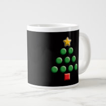 Graphic Christmas Tree Jumbo Mugs