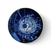 Graphic computer circuit tunnel pinback buttons