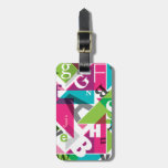 Graphic design alphabet design luggage tags