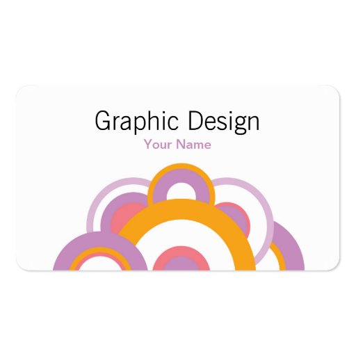 Graphic Design Business Card Templates (front side)