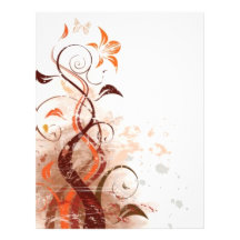 Graphic Design Floral Letterhead Design