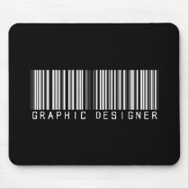 Graphic Designer Bar Code mousepads