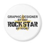 Graphic Designer Rock Star Magnets