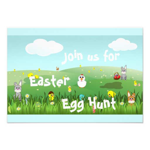 graphic Easter landscape Personalized Announcement