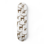 Graphic Golden Reindeer Pattern Skateboard Decks