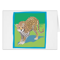 Graphic Leopard cards