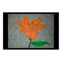 graphic lily poster posters