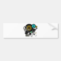 Graphic Music Design! Bumper Stickers