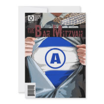 Graphic Novel Bar Mitzvah Invitation