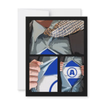 Graphic Novel Bar Mitzvah Reply Card Invitation