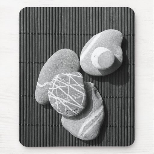 Graphic pebbles mouse pad