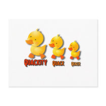 Graphic Quackity Quack postcards