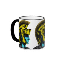 Graphic Roman Gladiator mugs