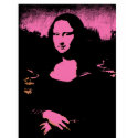 Graphic Tee Mona Lisa Pink and Black t-shirts by greenbaby Graphic Tee Mona Lisa Pink and Black t-shirts