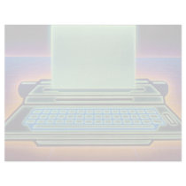 Graphic typewriter custom letterhead