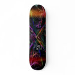 Graphical Time Skate Deck