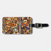 Graphite Abstract Antique Junk Style Fashion Art S Bag Tag