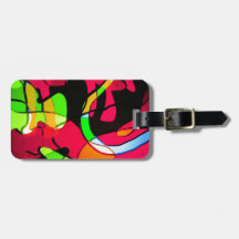 Graphite Abstract Antique Junk Style Fashion Art S Luggage Tags