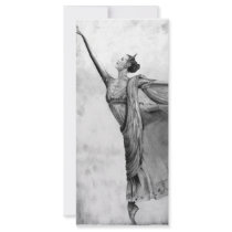 Graphite Ballerina Dancer Ballet rack cards by GlazeStudio Graphite Ballerina Dancer Ballet rack cards