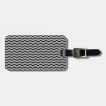 Graphite Chevron Pattern PT 68 Tag For Bags