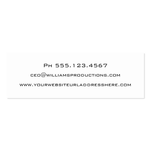 Graphite Dots Network Micro Mini Business Cards (back side)