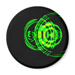 Grapic Green Ripple Magnet